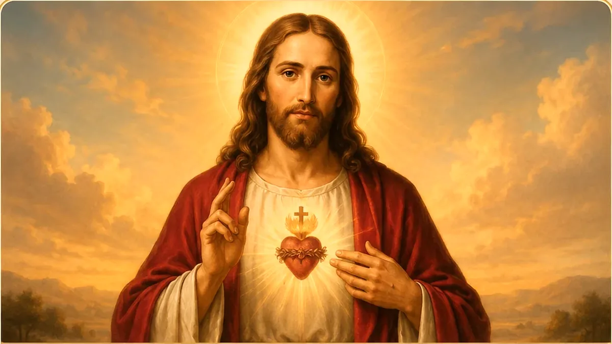Jesús en una escena sobre amor
