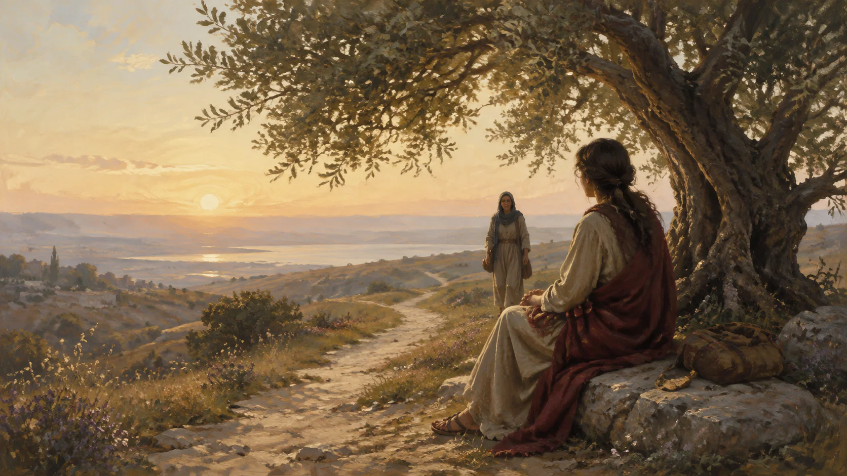 Persona sentada junto a una ventana al amanecer, con una Biblia abierta y una taza entre las manos